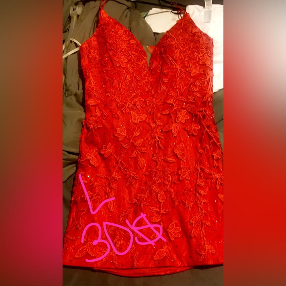 red dress